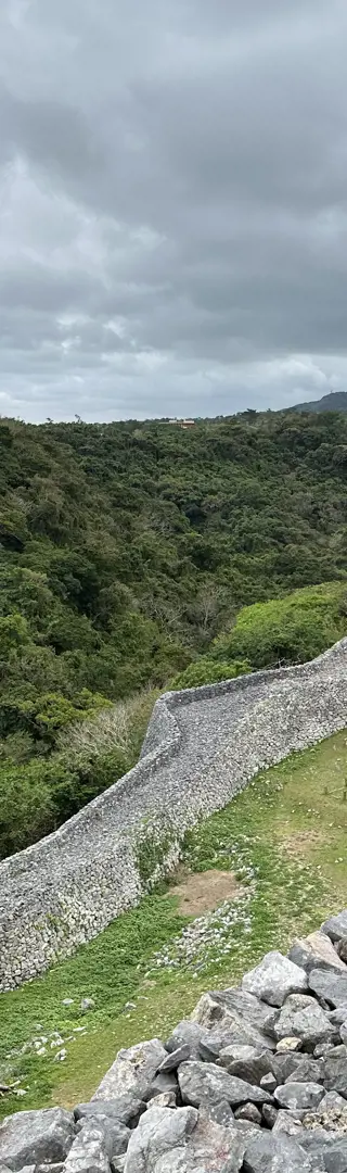 Die Burg-Ruinen von Nakijin